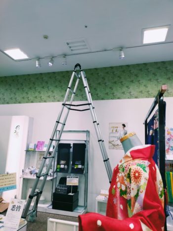 大型店舗の埋め込み照明交換工事『千葉県八千代市』